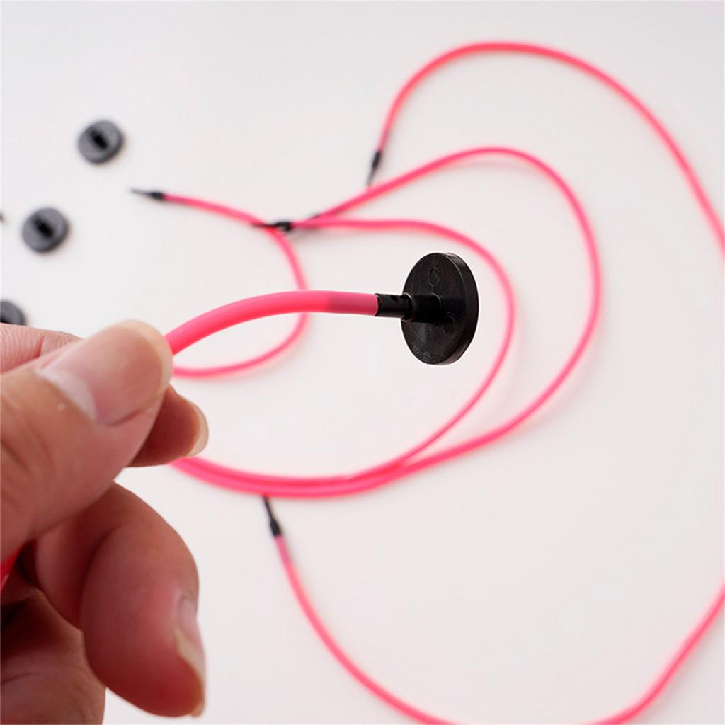 Набор из 10 пар цветных круговых спиц с чехлом на молнии цветные сменные спицы 3,75 мм-10 мм