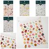 Love Heart Jelly Cartoon Nail Stickers Smile Pattern Jelly Bear Nail Decals Colorful   Girls