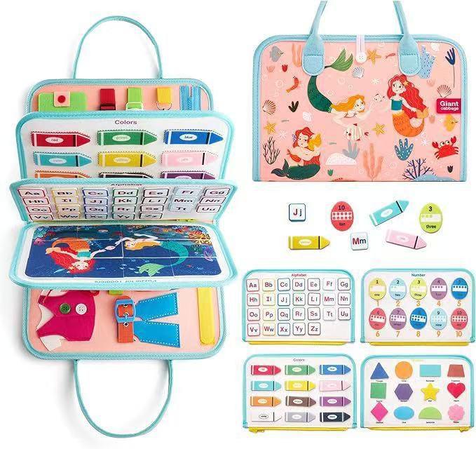 Монтессори Развивающая фетровая доска для обучения в раннем детстве: Учит одеванию и завязыванию шнурков.