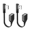 Компактный 90-градусный USB-удлинитель USB 2.0 для веб-камеры, камеры, телефона, мыши, клавиатуры, принтера, накопителя