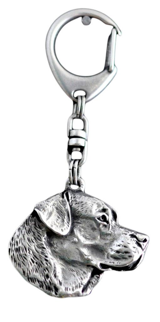 Labrador Retriever – Silver-plated key ring with a dog in a gift box, handbag decoration | Art-Dog