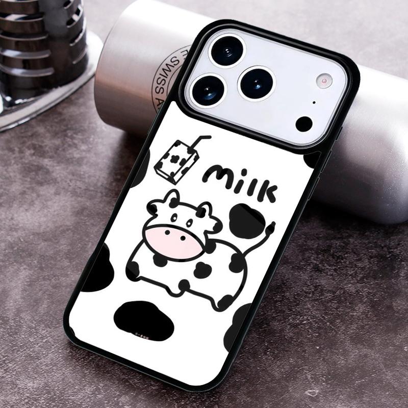 Роскошный чехол для телефона с принтом коровьей шкуры для iPhone 17 16 15 Pro Max Air 14 13 12 11 Plus Ударопрочный чехол Capa