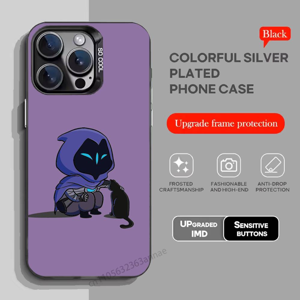Чехол для телефона V-Valorant O-Omen для iPhone 15 16 Pro Max Air SE 11 13 Pro 14 Plus 12 11Pro 15Pro Max 16e