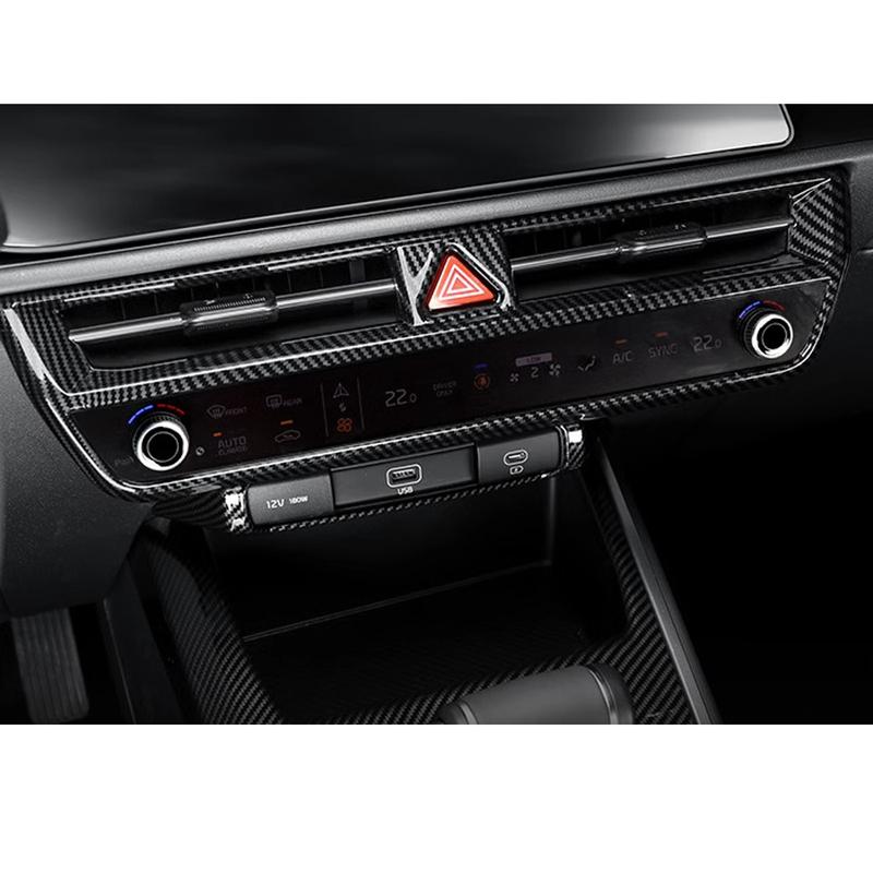 Для Kia Niro SG2 2024 ABS Накладка на ручку, Панель переключения передач, Рамка вентиляционного отверстия заднего подстаканника, Аксессуары для подлокотника