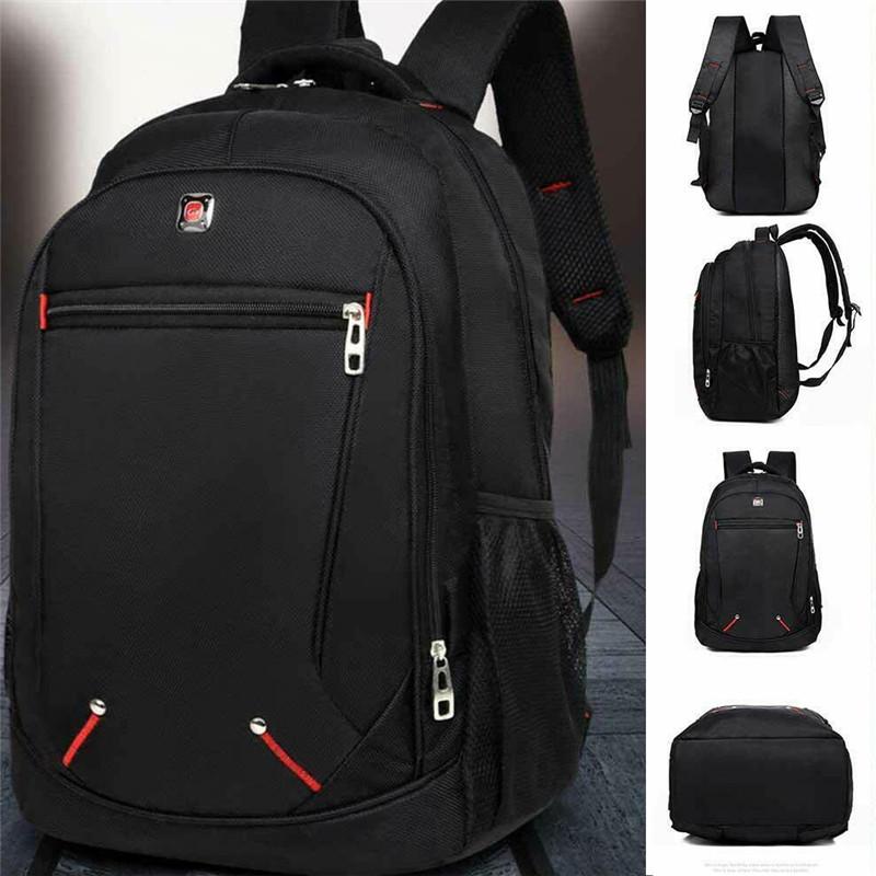 Повседневный однотонный мужской рюкзак из оксфордского материала, многофункциональные студенческие сумки большой вместимости