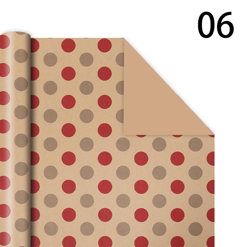 76x50cm Christmas Gift Wrapping Paper Birthday Party Wedding DIY Craft Paper Xmas Tree Snowflake Print Gift Box Packaging Papers