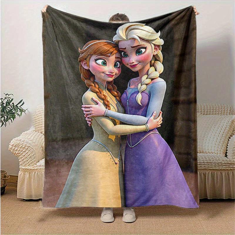 1PC Cartoon Blanket, Seasonal Universal, Home Decoration, Throw Blanket, Cute Cartoon Print, Soft Warm Bedding, Soft Flannel Throw Blanket,