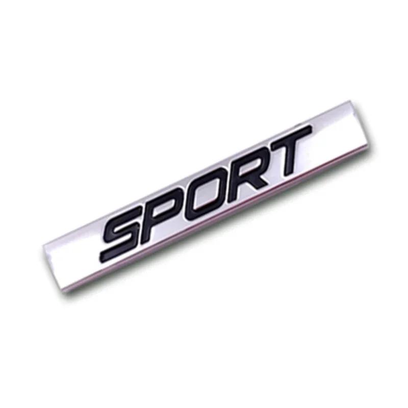 Sport Logo Square Bar Zinc Alloy Car Styling Emblem Badge Auto Refitting 3D Sticker Decal for VW New Jetta Bora Lavida Honda BAM1