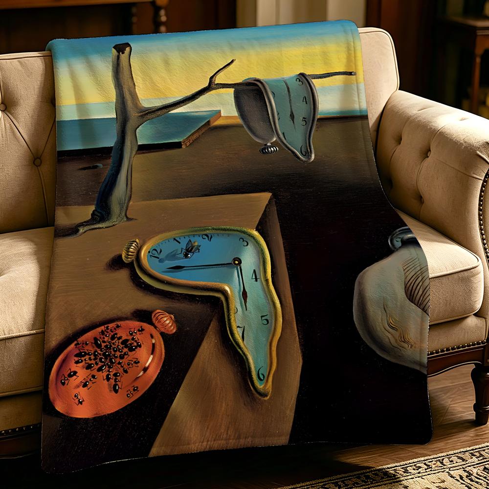 art S-Salvador Dali-i Throw Thick Comfort Flannel Quilt,Multi-scene Use Indoor Outdoor Daily Nap