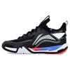 Li Ning Saga Pro 2 Pro Удобные кроссовки для бадминтона средней высоты Унисекс Черные AYAT003-1