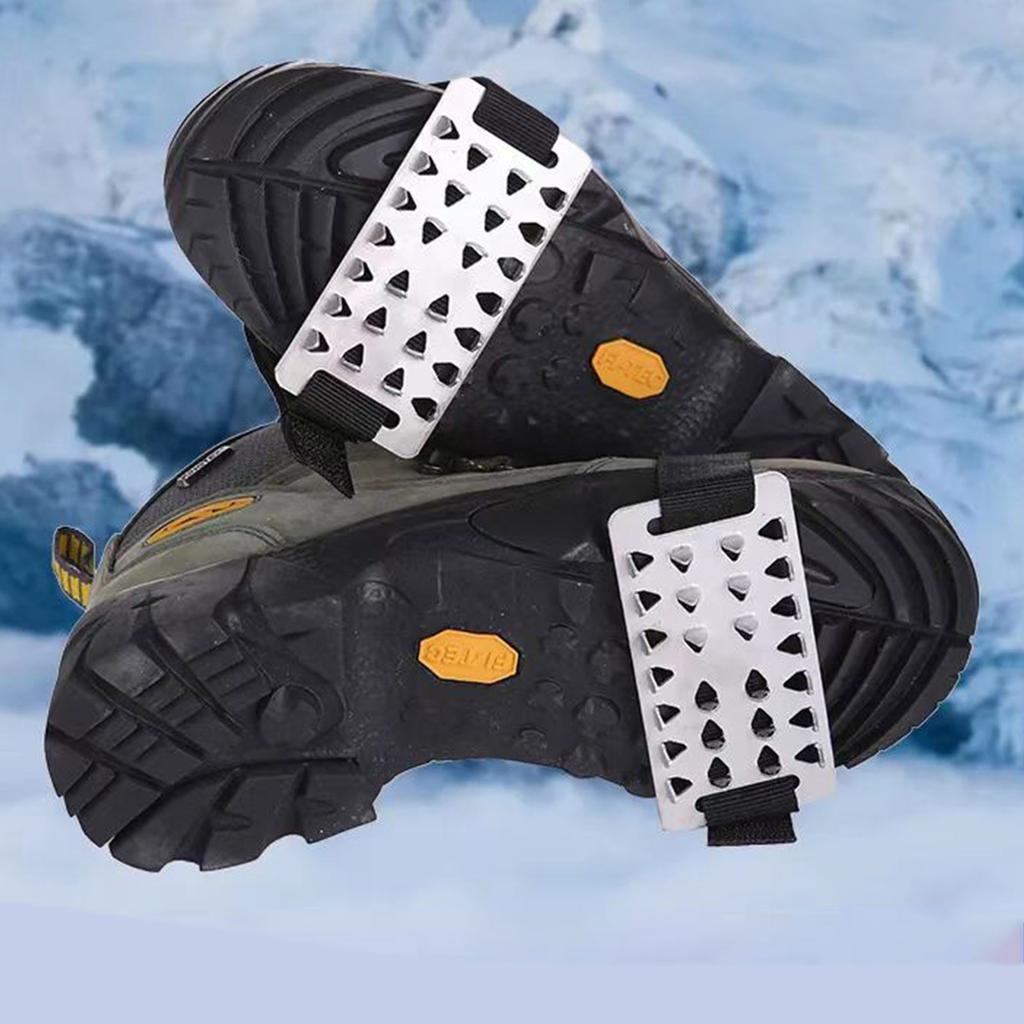 Когти для льда на открытом воздухе, зимние ботинки, снежные когти, легкая ледяная поверхность, шипы для обуви для захвата снега, мужчины и женщины, пожилые люди