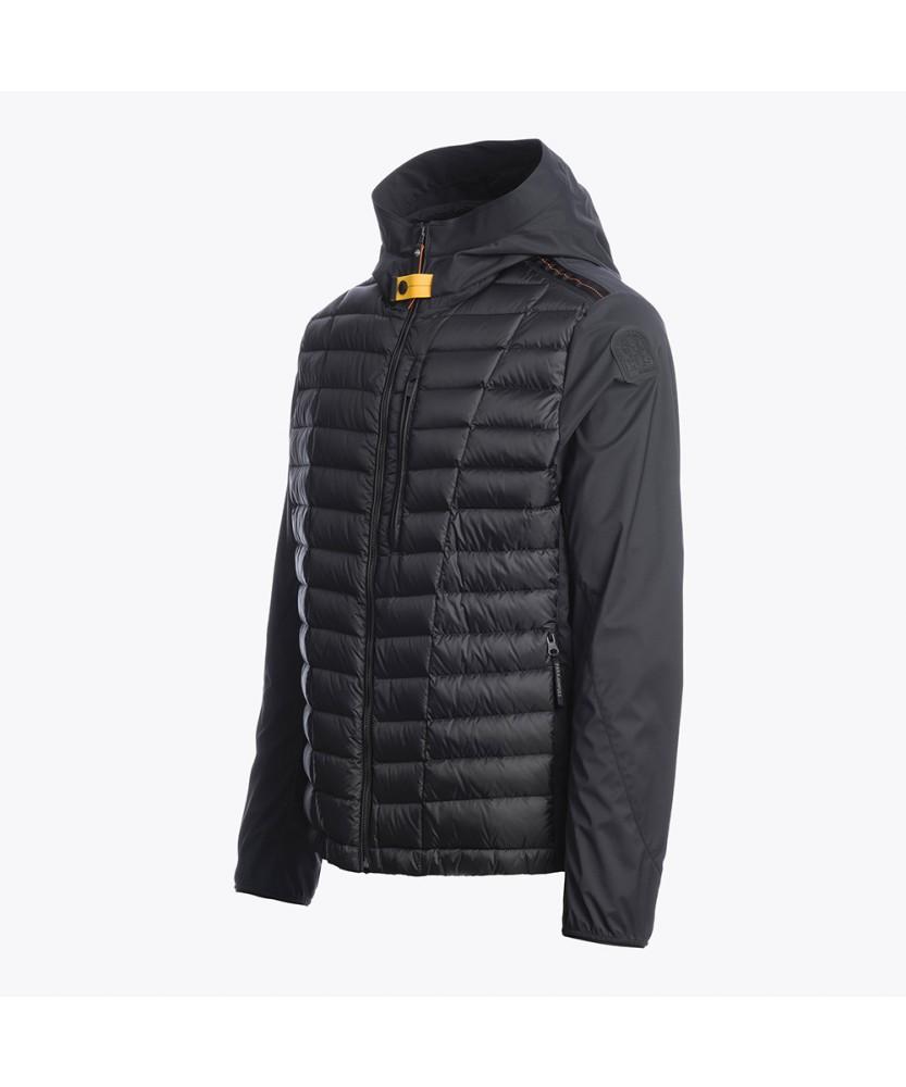 Para Jumpers Men'S Lightweight Hybrid Down Jacket Hiram-Black (25Smpmhyhb02Pj0541)