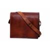 Мужская натуральная винтажная коричневая кожаная сумка через плечо сумка для ноутбука портфель