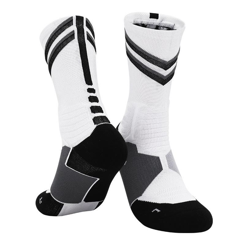 Basketball Socks Men'S Professional Thickened Towel Bottom Non-Slip Sweat-Absorbing Medium Tube Socks Elite Socks High-Top Sports Socks