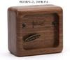 Mini Wooden Music Box 18 Note Wind Up Music Box Wooden Music Box with Movement Happy Birthday To Gold-plated (Walnut, You)