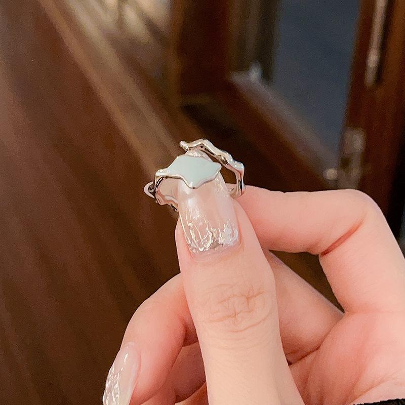 Дизайн ниши с капающим маслом, дофаминовое кольцо, ощущение высокого класса, круг, персонализированное, штабелируемое, регулируемое, простое, модное, открытое кольцо