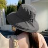 Outdoor hiking bucket hat for women, suitable for summer, can be tied into a ponytail, versatile for outdoor cycling, UV protection sun hat