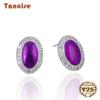 Tancise 925 Sterling Silver Zircon Earrings Drop Earrings For Women Wedding Party Gifts