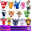 Auldey Оригинальные игрушки Super Wings для мальчиков Маленький Мини Jett Dizzy Donnie Трансформируемый робот Полный набор Коллекционная модель Украшения