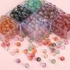 Японские и корейские прозрачные чернила, размазывание, посыпка, золотые стеклянные бусины, свободные бусины, ручная работа, бисерный материал, аксессуары для браслетов
