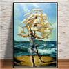 Poster And Prints Retro Psychedelic Painting Salvador Dali Surrealism Wall Art Abstract Pictures For Living Room Home Decor