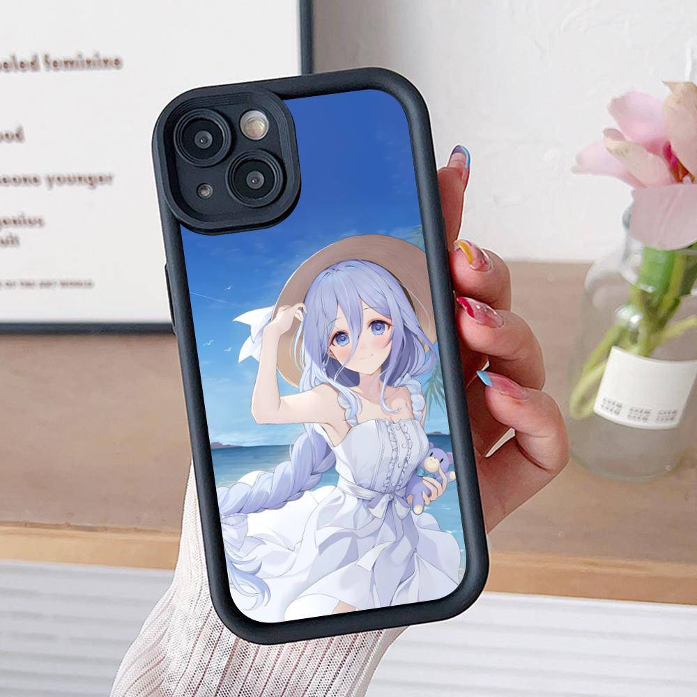 Date a Live Mio Takamiya Phone Case for iPhone 17 16 15 14 13 12 11 Air Pro Max Plus Thicken TPU Colorful Cover Cover Pretty