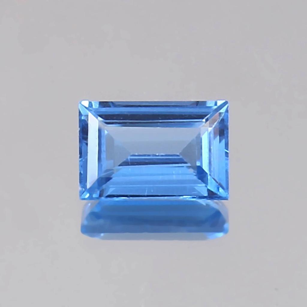 Natural Blue Spinel Loose Gemstone Ceylon Cornflower 9 ct Baguette for Jewelry Making and Crafts