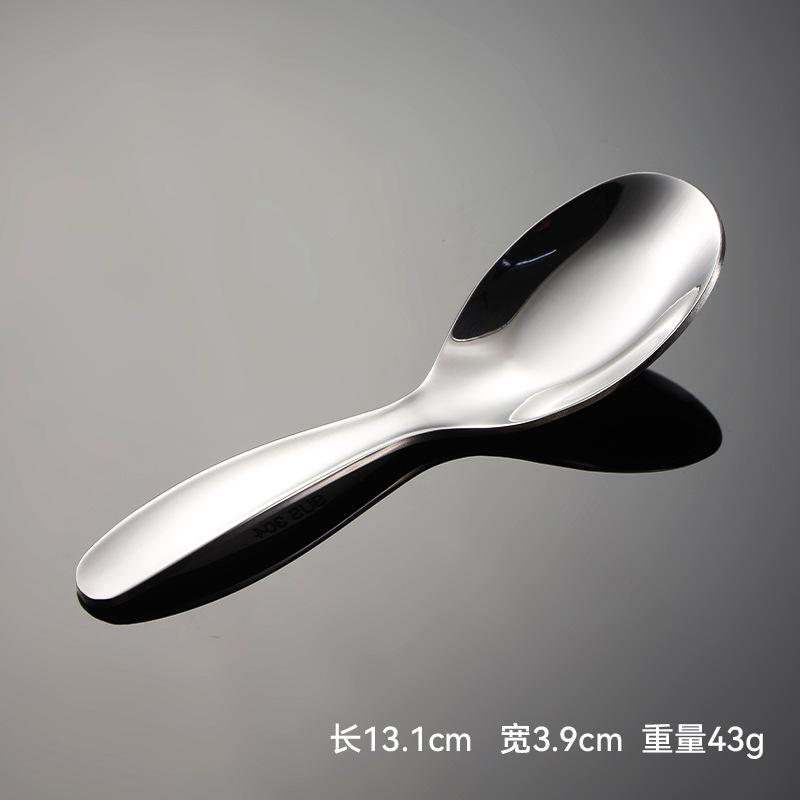 Ложка из нержавеющей стали 316 с плоским дном, короткая детская ложка, ложка для кормления мам и младенцев, симпатичная столовая посуда, вилка