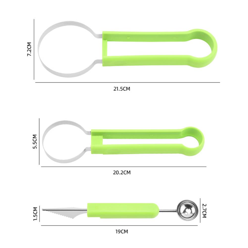 Многофункциональный набор для нарезки фруктов и дынь, удобный инструмент для хранения фруктов и украшения салатов