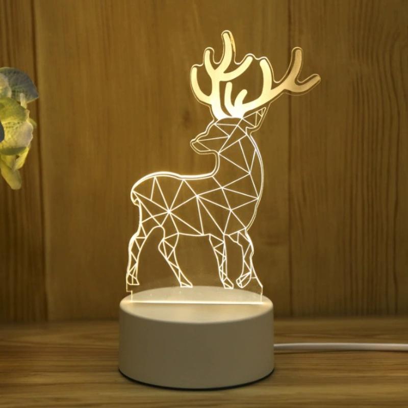 Романтическая любовь 3D акриловая светодиодная лампа для дома Детский ночник Настольная лампа Декор для дня рождения День святого Валентина прикроватная лампа