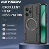 KEYSION Полый чехол для отвода тепла для Realme 15 Pro 5G Силикон+ПК Магнитное охлаждение Ударопрочный чехол для телефона для Realme 15 5G