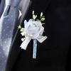 Boutonniere Artificial Flower Accessories Simple Design Corsage for Ceremony Bridesmaid Anniversary