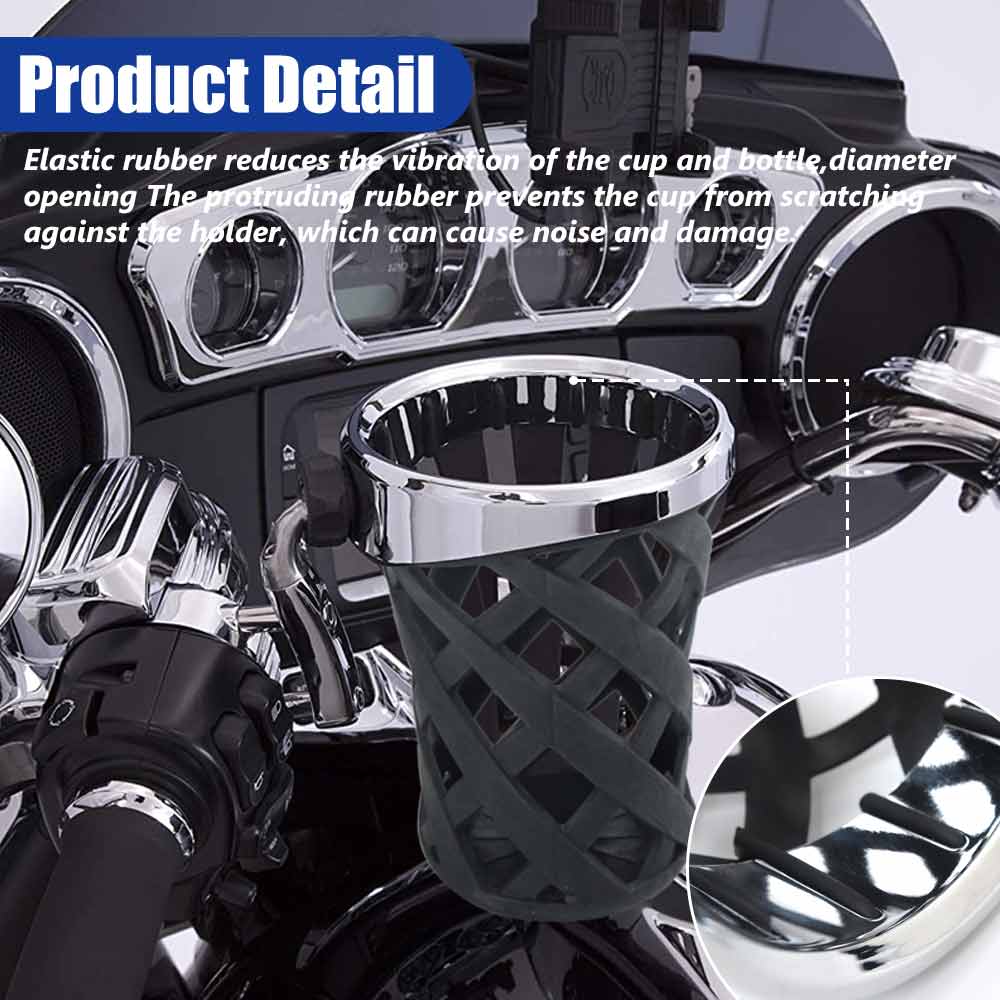 Аксессуары для мотоциклов Держатель для стакана на руль Для Harley Touring Electra Glide Yamaha Kawasaki Suzuki Питьевой держатель для стакана