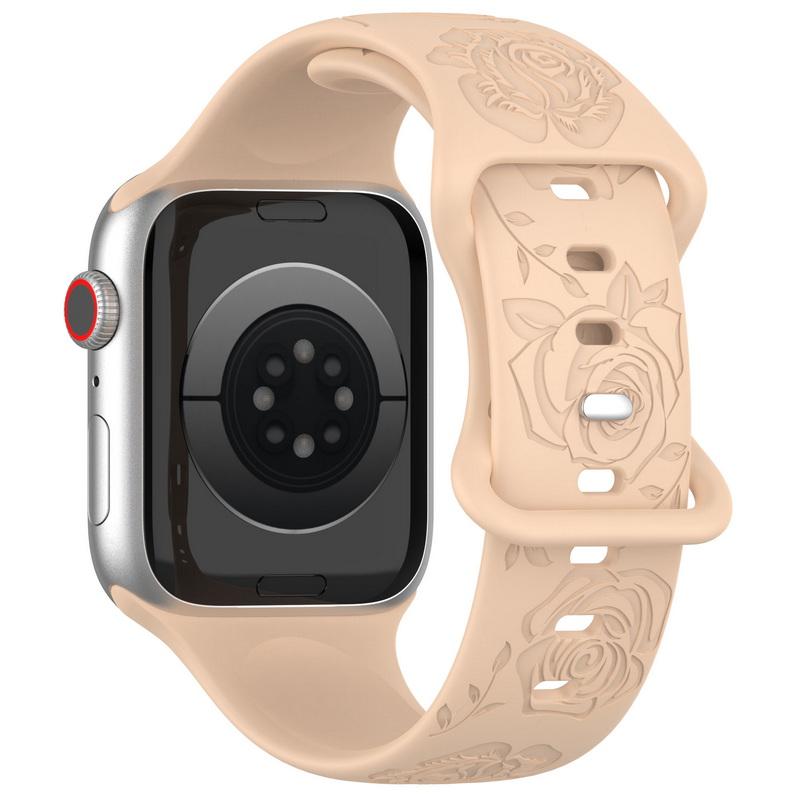 Мягкий силиконовый ремешок для часов 38/40/44/49 мм для Apple Watch 1/2/3/4/5/6/7/8/Se/9, ультра однотонный ремешок для часов с бабочкой, аксессуары, универсальный