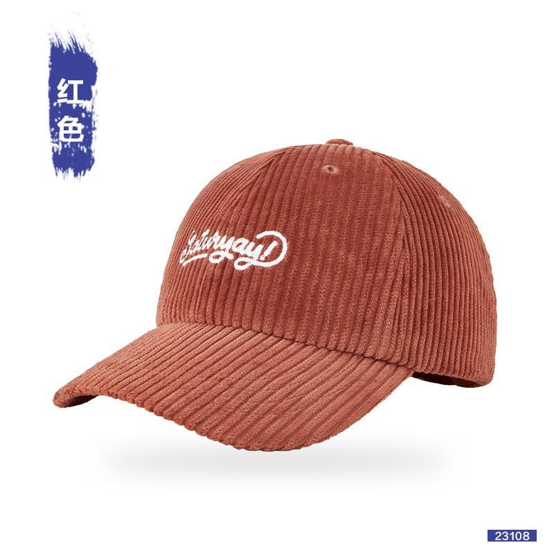 Unisex Vintage Baseball Cap Cotton Embroidered Letter Hat Solid Color Curved Brim Sun Protection Fall Winter