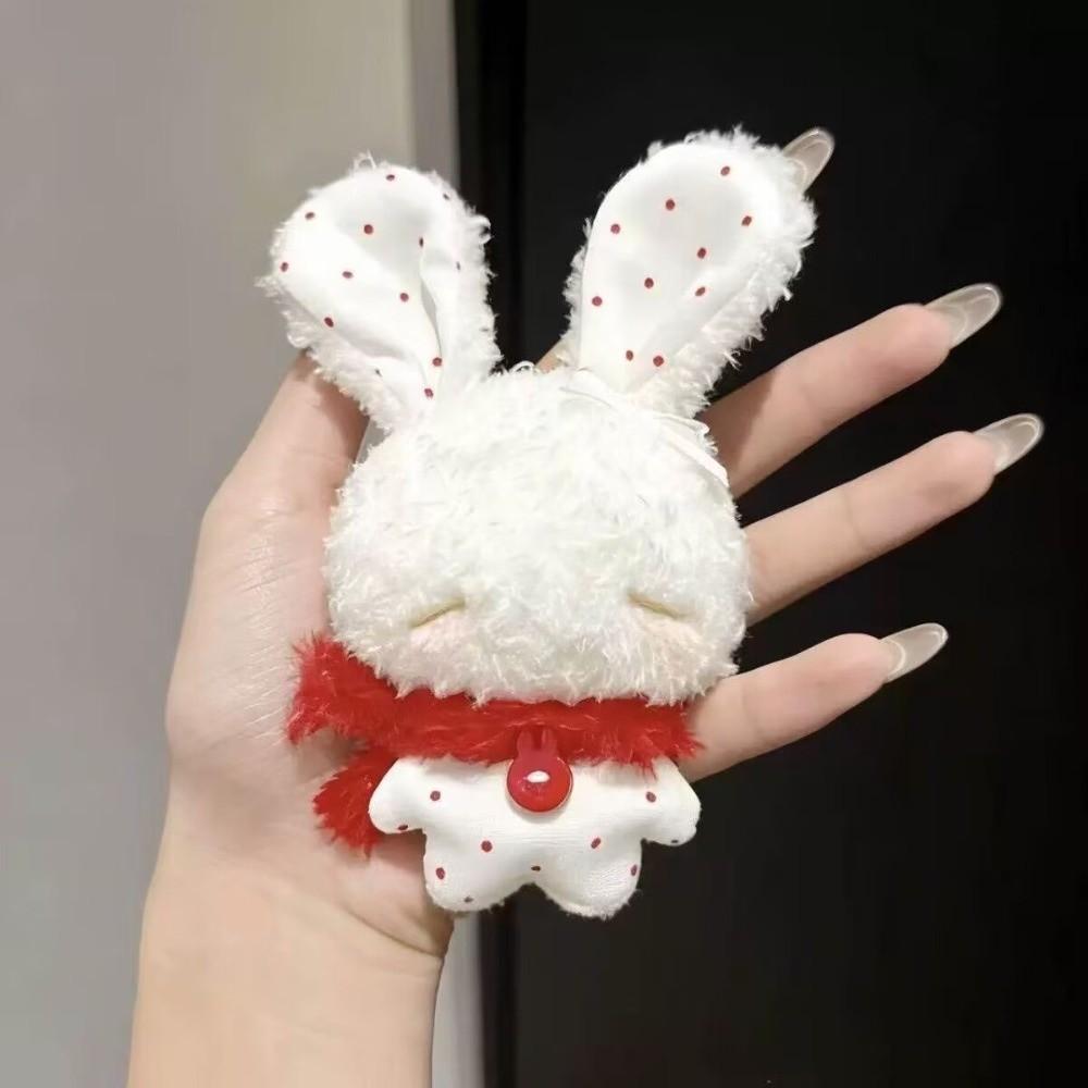 Soft Stuffed Rabbit Doll Pendant Long Ear Stuffed Bag Charm Cartoon Backpack Pendant  Backpack