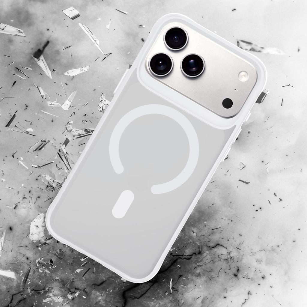Apple iPhone 17 Pro - 3mk Smoke MagCase White