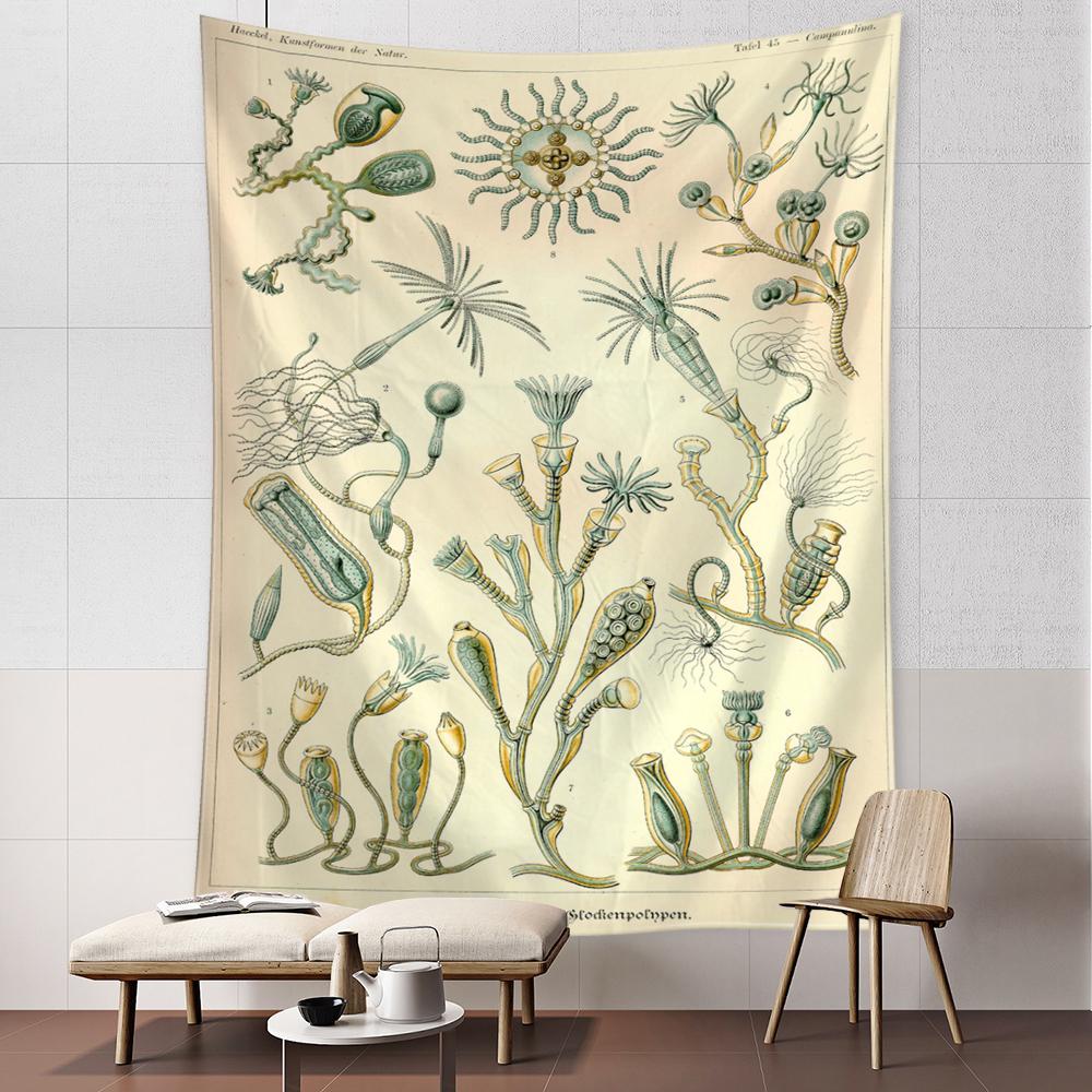 Осьминог Медуза Классификация Карта Гобелен Настенный Художественный Богемный Стиль Психоделический Общежитие Простой Домашний Декор