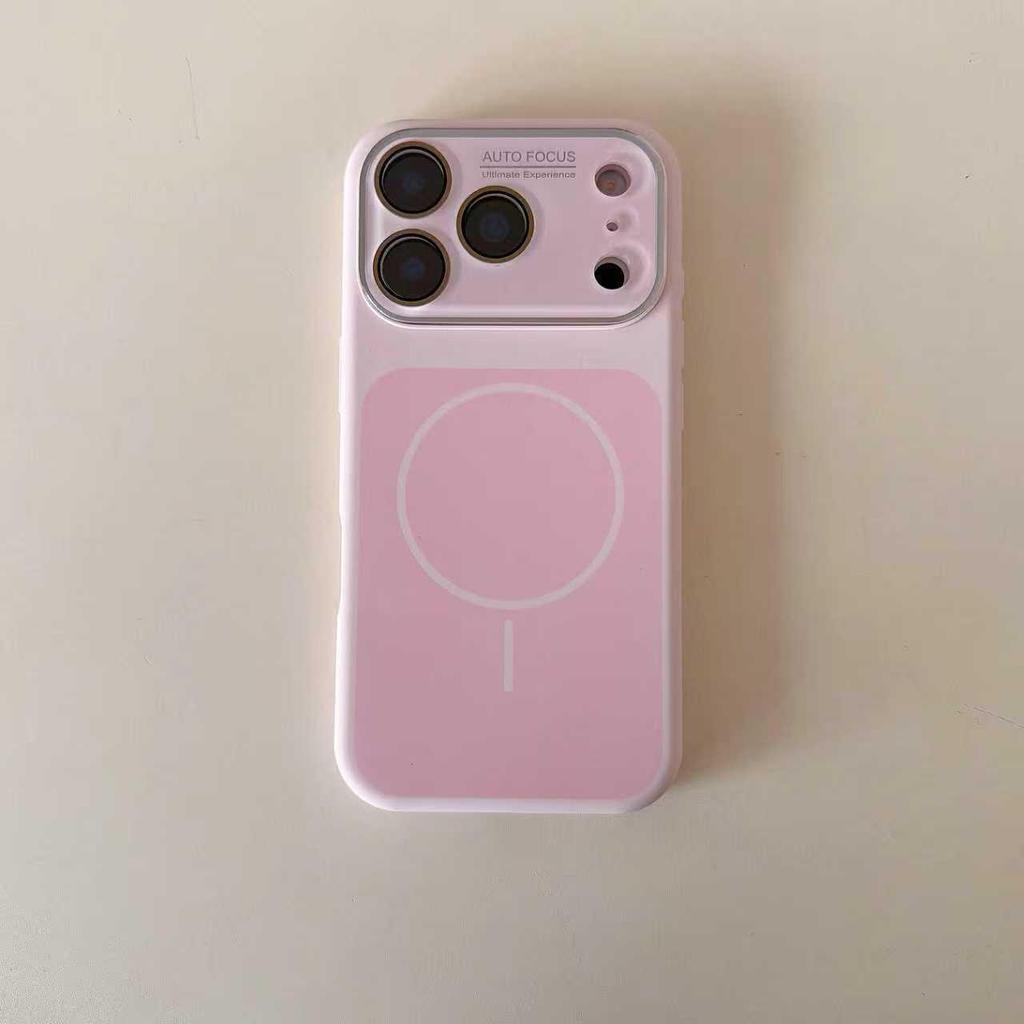Silicone Magnetic Ring Case for iPhone 17 Pro Max with Apple 16 Large Window Protection