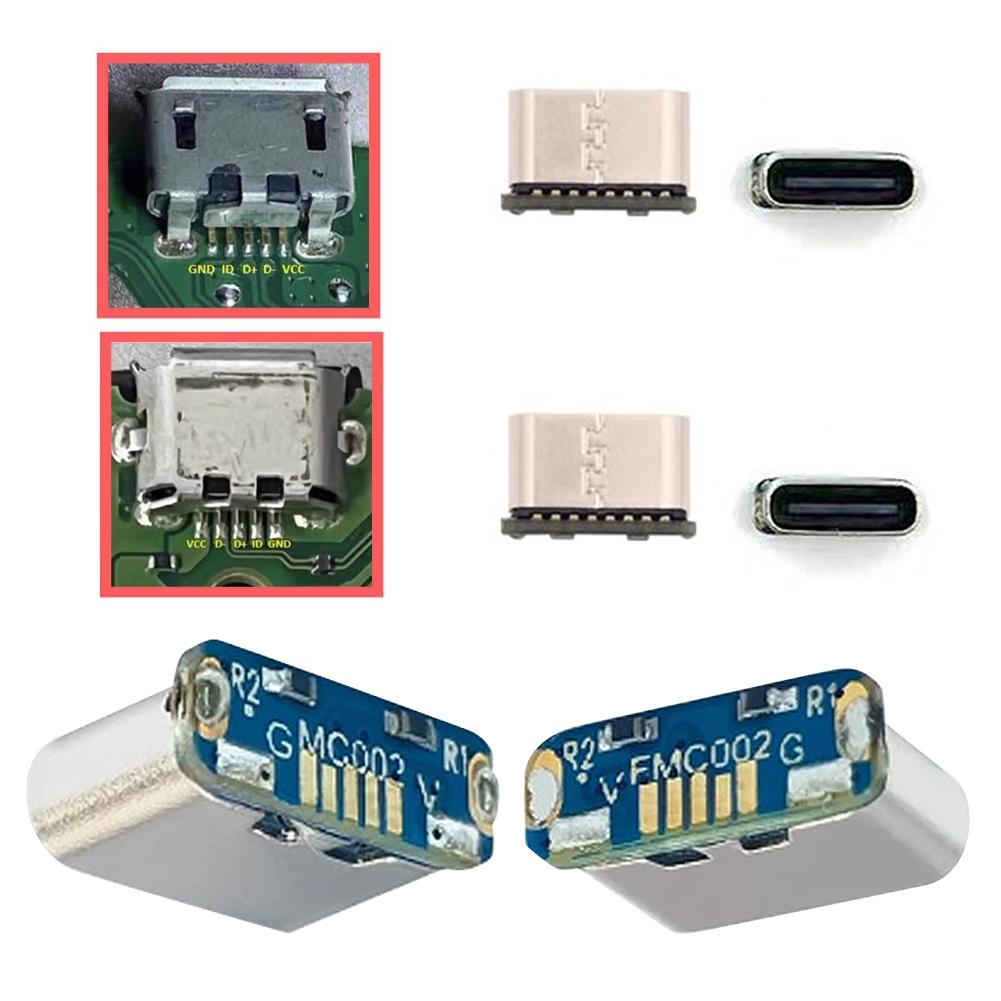 Аксессуары для самостоятельного ремонта и модификации платы-адаптера Micro USB на Type-C, поддержка зарядки, передача данных USB 2.0, 1/5 шт.