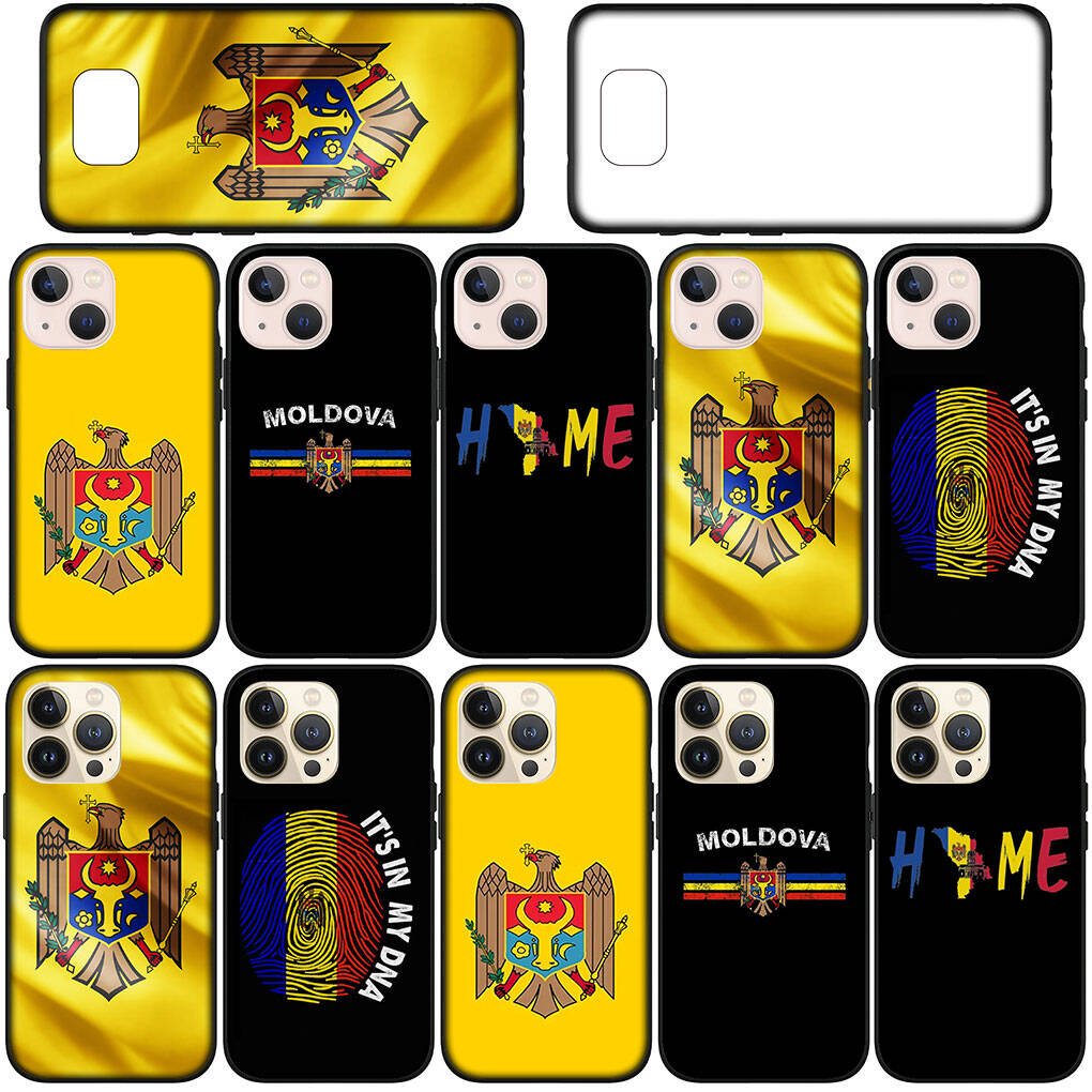 for iPhone 17 16 15 Xiaomi Poco F7 F8 X7 X6 X5 F5 C85 C75 C71 M8 Redmi Note 14 13 12 11 Pro Max 14C 13C 15C A3 A4 9C Phone Case Moldova Flag Cover