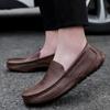 Men's Slip On Casual Leather Shoes Lightweight Loafers Moccasins Comfortable Driving Shoe