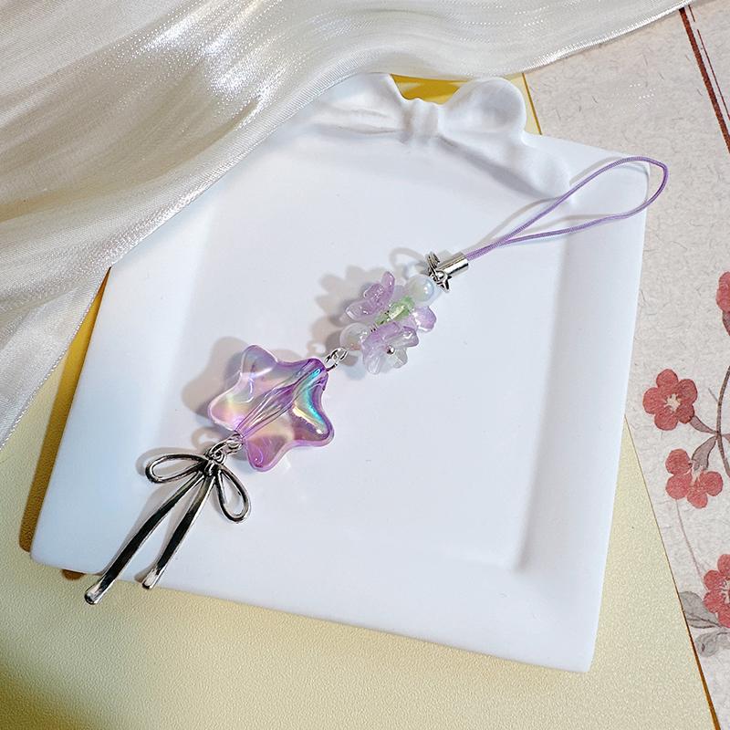 Сакура Звезда Желание Девушка Сердце Цветная Пятиконечная Звезда Мобильный Телефон Ремешок Милый Guben Ccd Подвеска