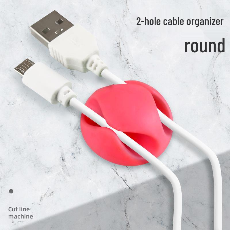 Desktop Cable Organizer and Earphone Storage Clip