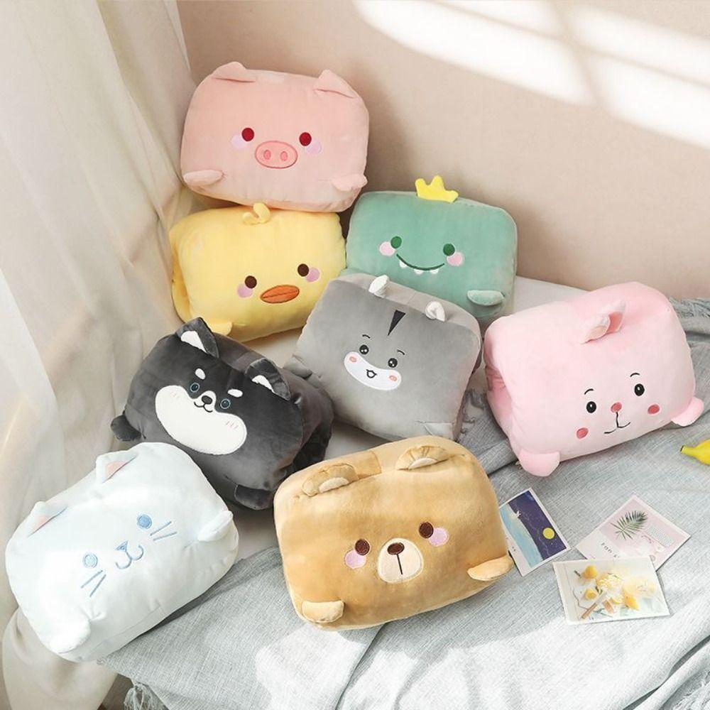 Keep Warm Office Nap Pillow Super Soft Pillow Stuffed Toy Hand Warmer Plush Pillow Winter