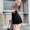 Pants Classic and Minimalist Fashion Versatile High Waist Female Summer Black Loose Thin A Word Wide Leg Denim Shorts Individuality and Trendiness