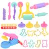 22Pcs/Set Noodle Kids Colored Molds Set DIY Play Machine Mud with Animal Molds for Endless Creations At