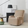 Solid Velvet Recliner Armchair Cover Non Slip Lazy Boy Single Sofa Covers Elastic Soft All-inclusive Couch Slipcover Living Room