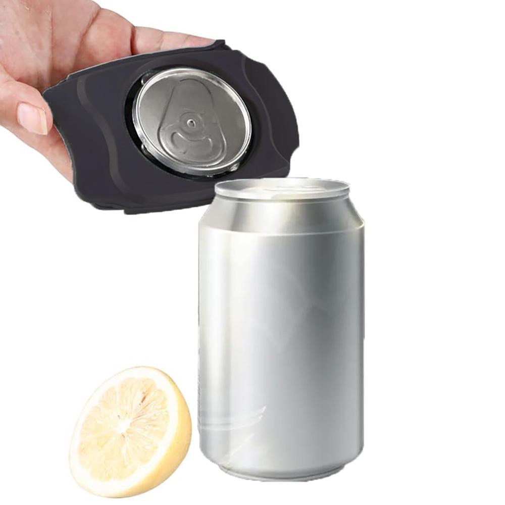 1pc Black Multifunctional Portable Can Opener – Safe Cutting Can Top Remover Suitable for Kitchens Restaurants