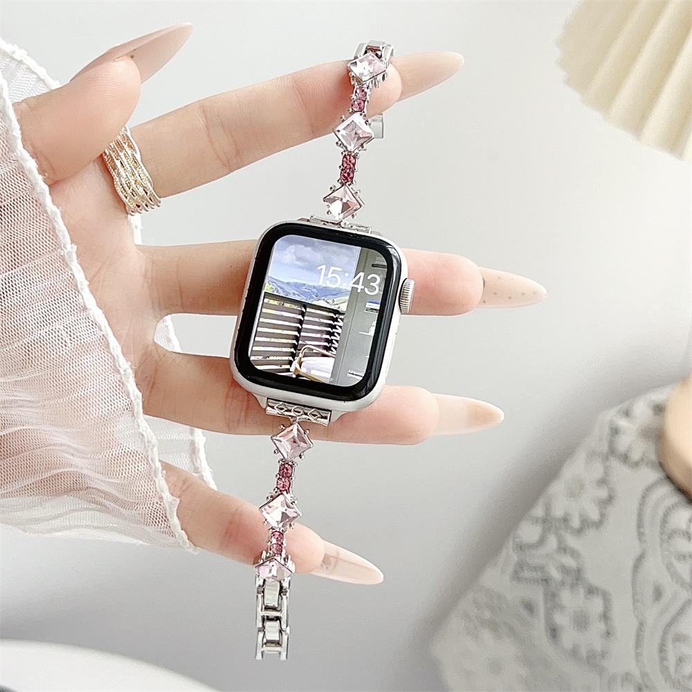 Браслет-ремешок для Apple Watch Series 11 9 8 7 SE Ultra 38/40/41/42/44/45/46 мм со стразами